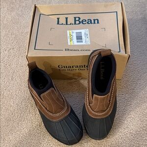 L.L. Bean Black/Brown Storm Chaser Women’s Slip On Low Boots